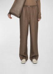 Joseph Tahiti Mid-Rise Straight-Leg Twill Pants