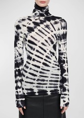 Joseph Turtleneck Tie-Dye Shirt