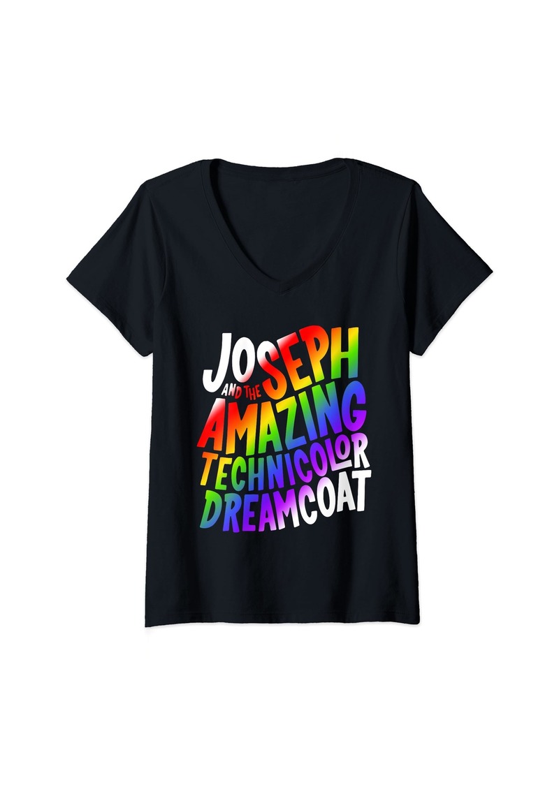 Womens Joseph And The Amazing Technicolor Dreamcoat Funny V-Neck T-Shirt