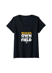 Womens Joseph City Wildcats Own the Field V-Neck T-Shirt