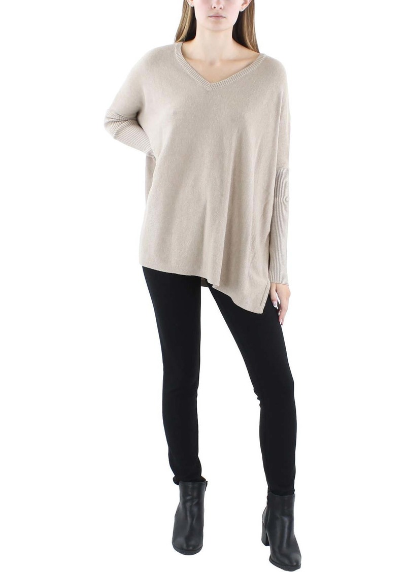 Joseph Womens V-Neck Long Sleeve Poncho Sweater