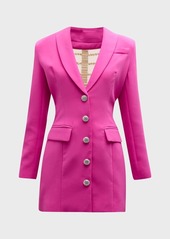 Jovani Rhinestone-Embellished Mini Jacket Dress