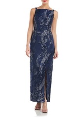 JS Collections Clara Sequin Apron Gown