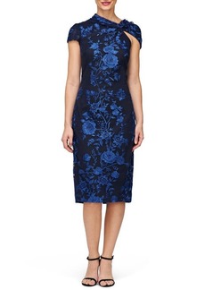 JS Collections Everleigh Floral Embroidered Cocktail Dress