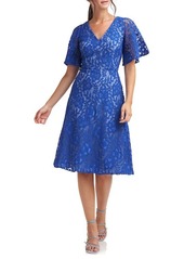 JS Collections Skye V-Neck Lace Dress