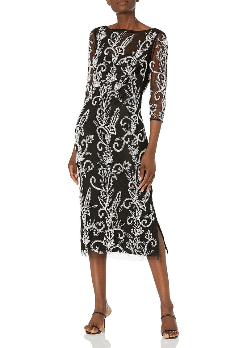 Js collections beaded shop soutache bell sleeve dress