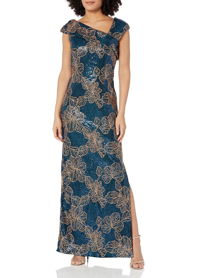 JS Collections Women's Brooklyn Column Gown