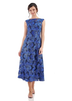 JS Collections Women's Callie A-Line Tea Length Dress