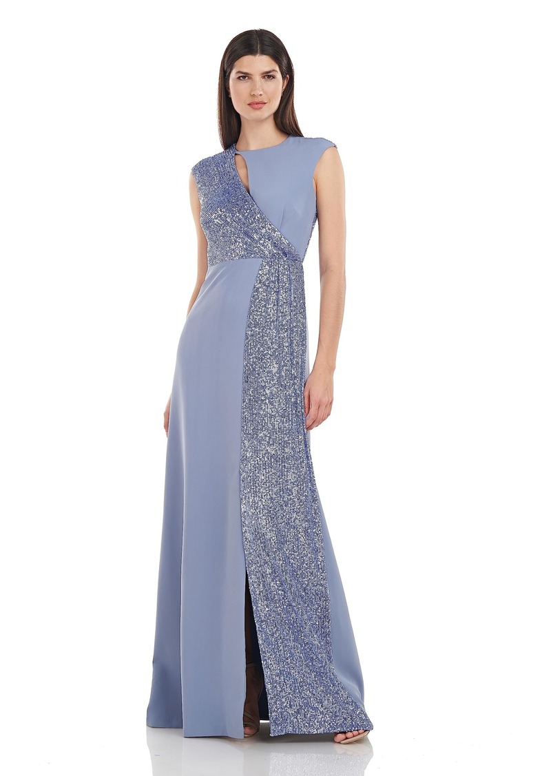 JS Collections Women's Kendall Cut Out A-Line Gown