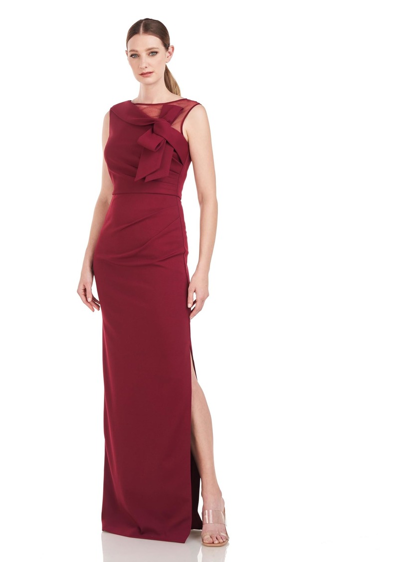 JS Collections Women's Kirsten Neckline Bow Gown