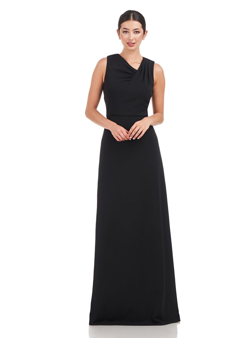 JS Collections Women's Marcelle Scuba Crepe Gown