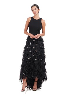 JS Collections Women's SIA Ruffle Skirt Gown