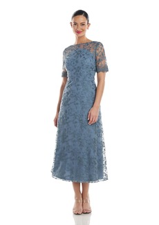 JS Collections Women's Theresa Tea Length Dress