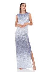 JS Collections Women's Tori Sleeveless Column Gown