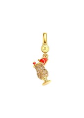 Judith Leiber 14K Goldplated Sterling Silver & Cubic Zirconia Cocktail Charm