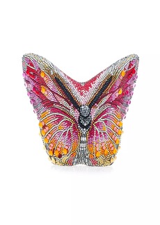 Judith Leiber Butterfly Fireclipper Crystal Clutch