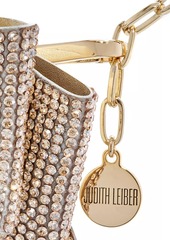 Judith Leiber Crystal-Embellished Bow Chain Belt