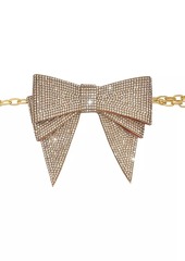 Judith Leiber Crystal-Embellished Bow Chain Belt
