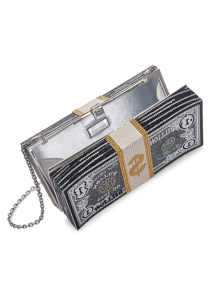 Judith Leiber Stack of Cash Crystal-embellished Clutch