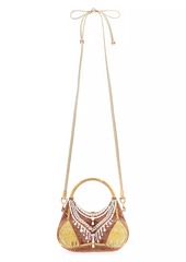 Judith Leiber Gold Bikini Crystal-Embellished Top Handle Bag