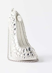 Judith Leiber - Stiletto Crystal-embellished Clutch Bag - Womens - Silver