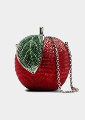 Judith Leiber Couture Apple Allover Crystals Minaudiere Bag