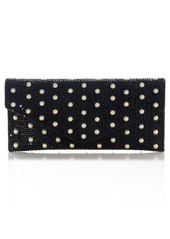 JUDITH LEIBER COUTURE Beaded Envelope Clutch in Champagne Jet Mix at Nordstrom