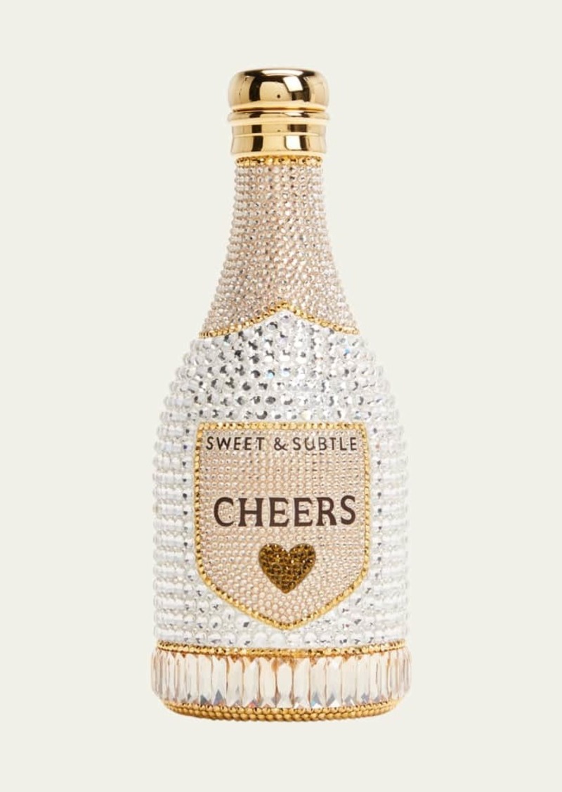 Judith Leiber Couture Bottle Forever Crystals Minaudiere