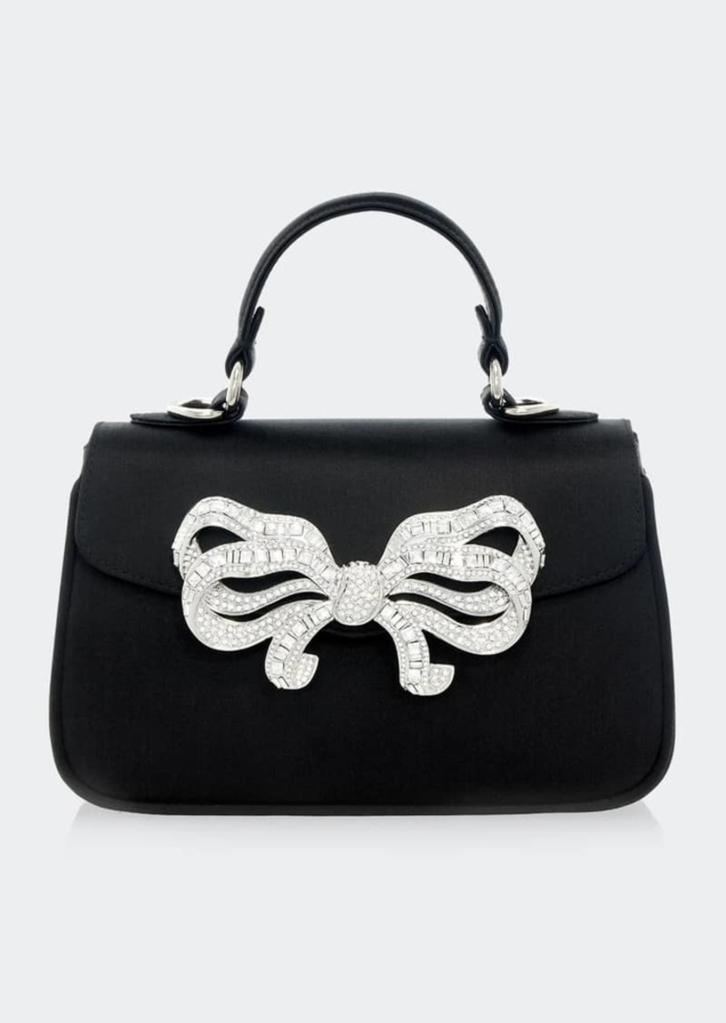 Judith Leiber Couture Bow Satin Top-Handle Bag