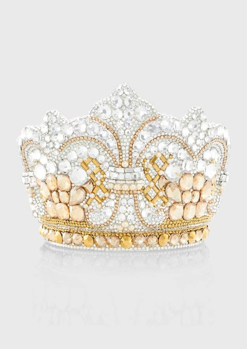 Judith Leiber Couture Crown Allover Crystal Minaudiere