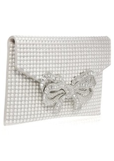 JUDITH LEIBER COUTURE Crystal Bow Envelope Clutch