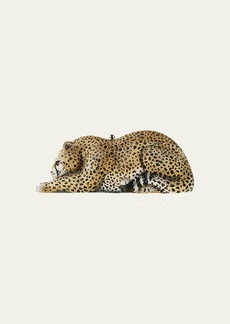 Judith Leiber Couture Crystal-Embellished Wildcat Clutch Bag