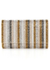 Judith Leiber Couture Fizzoni Stripe Clutch in Champagne Metallic Golds Multi at Nordstrom