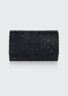 Judith Leiber Couture Fizzy Crystal Flap Clutch Bag