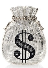 JUDITH LEIBER COUTURE Money Bags Crystal Embellished Pouch Bag