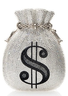 JUDITH LEIBER COUTURE Judith Leiber Money Bags Crystal Embellished Clutch in Silver at Nordstrom