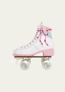 Judith Leiber Couture Let's Roll Roller Skate Crystal Minaudiere