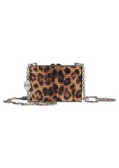 JUDITH LEIBER COUTURE Mini Crystal Leopard Frame Clutch in Silver Multi at Nordstrom