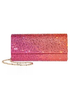 JUDITH LEIBER COUTURE Perry Crystal Embellished Satin Clutch