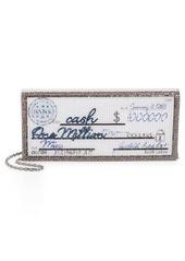 JUDITH LEIBER COUTURE Embellished Million Dollar Check Envelope Clutch