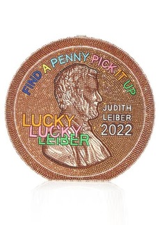 JUDITH LEIBER COUTURE Lucky Penny Disc Clutch