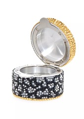 Judith Leiber Miniature World's Best Caviar Crystal Pill Box