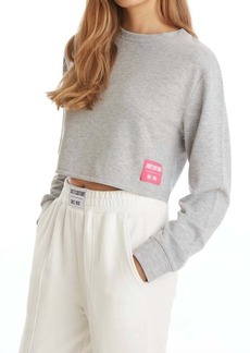 Juicy Couture Boxy Pullover In Powder Heather
