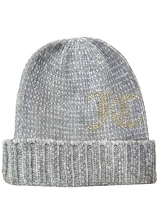 Juicy Couture Chenille Jc Stud Beanie Hat