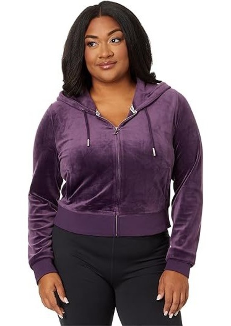 Juicy Couture Classic Juicy Hoodie With Back Bling