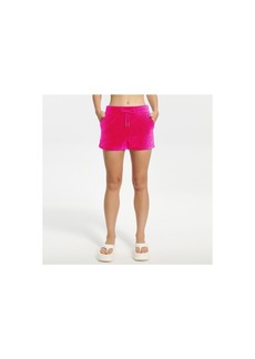 Juicy Couture Women's Classic Velour Juicy Short With Back Bling - Free Love