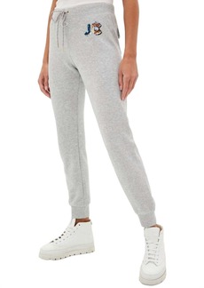 Juicy Couture French Terry Sequin Trim Jogger In Heather Grey
