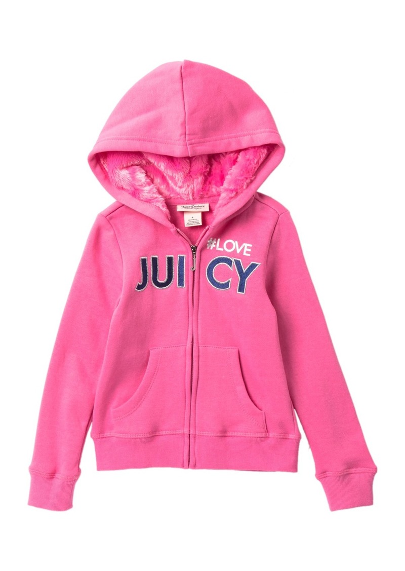 girls fleece zip up hoodie