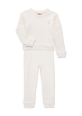 Juicy Couture Girl's 2-Piece Bouclé Sweatshirt & Joggers Set