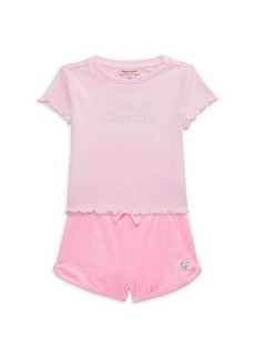 Juicy Couture Girl's 2-Piece Top & Shorts Set